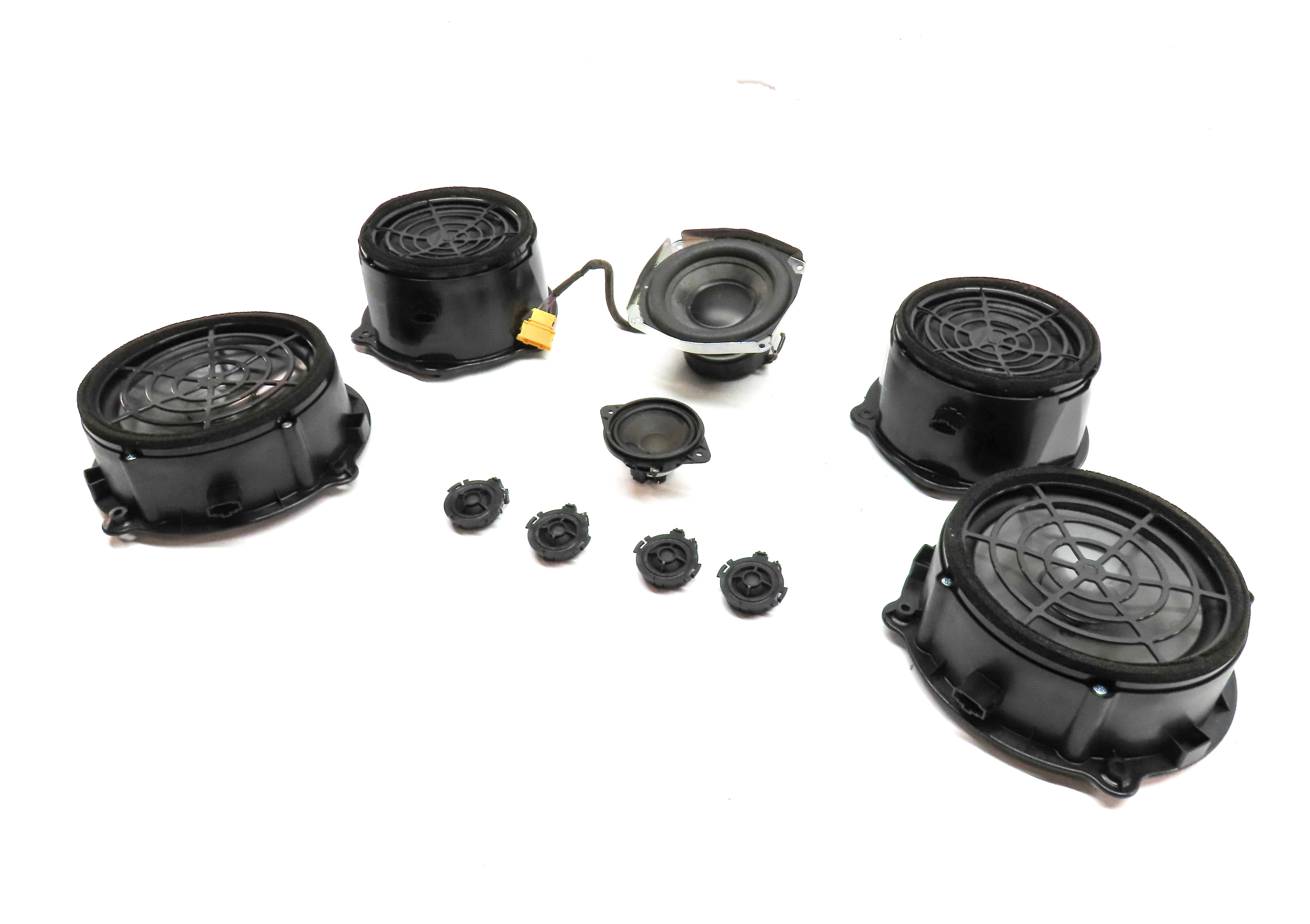 2007 AUDI Q7 (4HL) BOSE AUDIO RADIO STEREO SOUND SYSTEM SPEAKER TWEETER SET/10 — exact item pictured